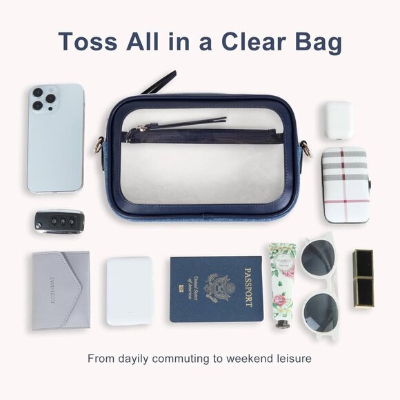 Clear Purse for Women, Clear Bag for Stadium Events - Picture 3 of 6